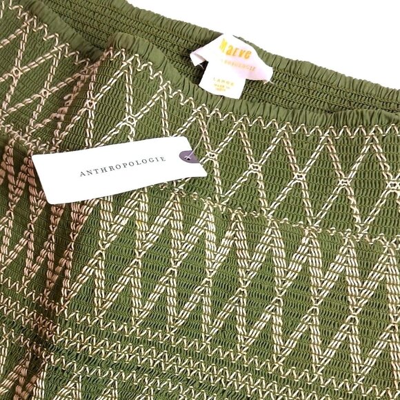 Anthropologie Maeve Smocked Mini Skirt - Picture 7 of 9